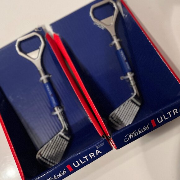 Bottler Openers - Set of 2 by Michelob Ultra - Golf Themed (Set of 2) (h/x)‎ - Picture 1 of 10